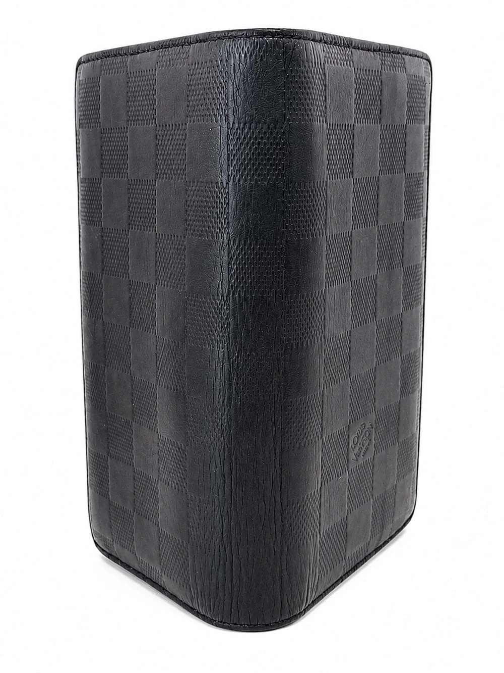Louis Vuitton Damier Infini Brazza Wallet Black Leather Long Bifold Mens Wallet